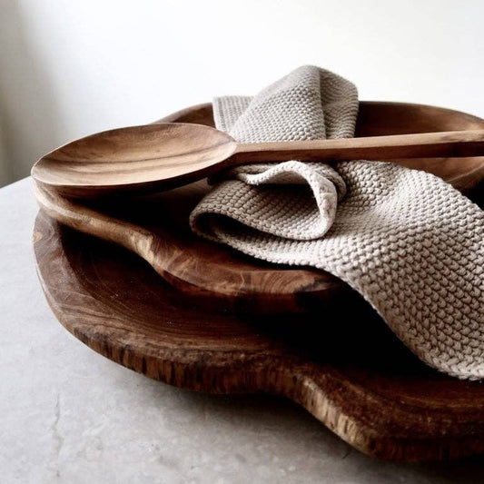 Assiettes en Teck pièces uniques et authentiques