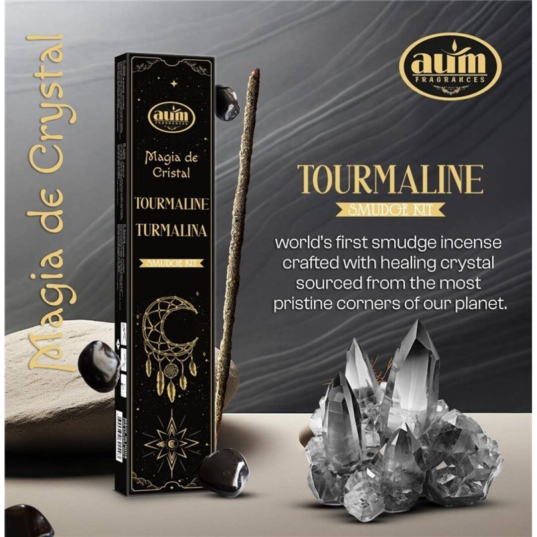 Encens Magie de Cristal Aum 20 g avec cristal de tourmaline