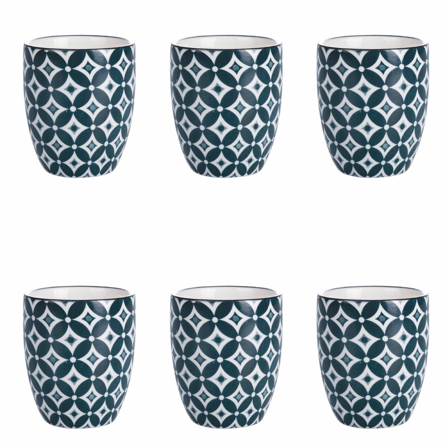 Confusion Set 6 Tasses à Café 90ML Vert
