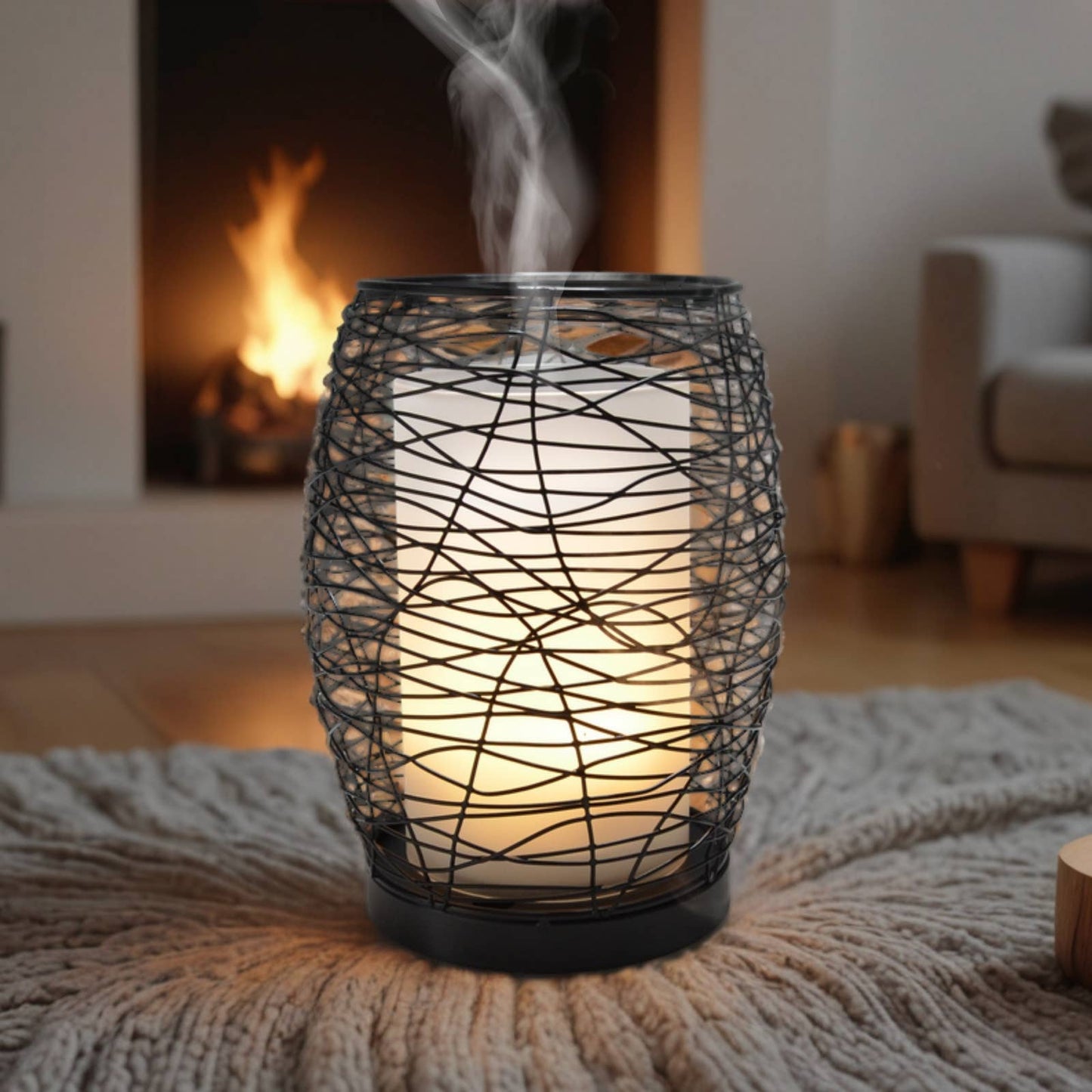 Diffuseur d'arôme Volupsia en Verre et Métal + Télécommande