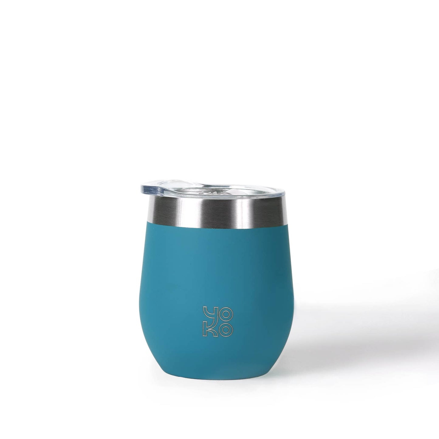Mug isotherme avec couvercle 250 ml bleu YOKO DESIGN