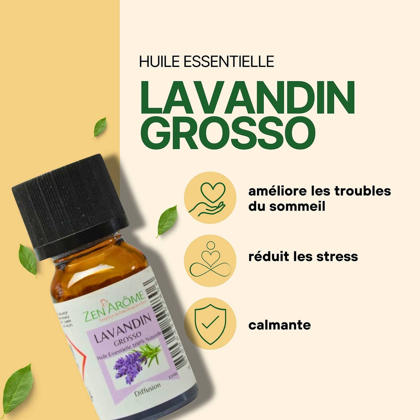 Huile Essentielle Lavandin Grosso - 100% Naturelle - 10ml
