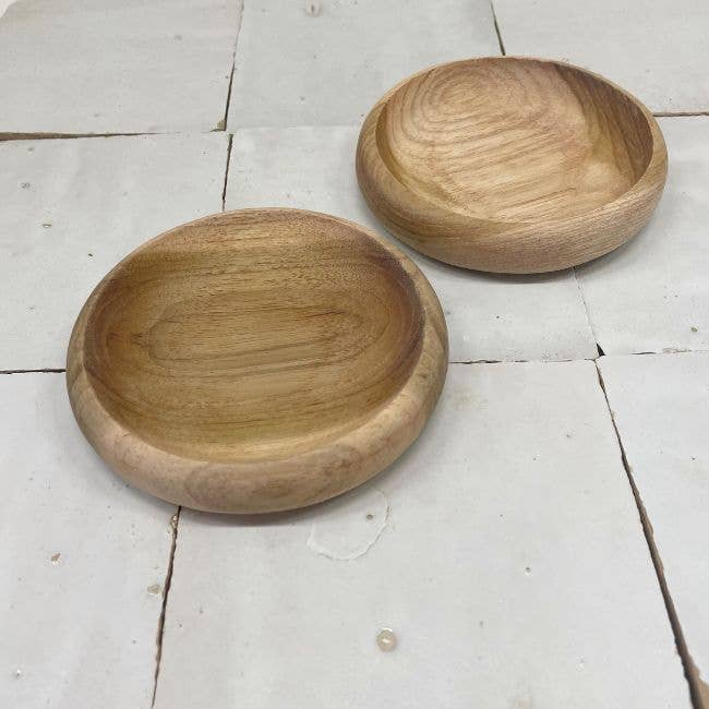 Petit  plateau Teck Bali 9 cm