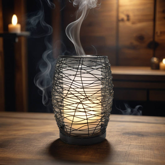 Diffuseur d'arôme Volupsia en Verre et Métal + Télécommande