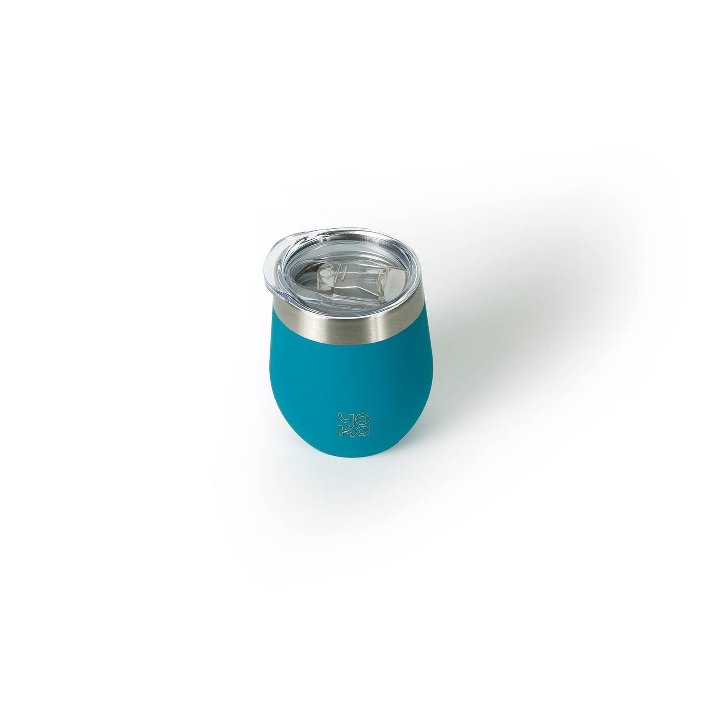 Mug isotherme avec couvercle 250 ml bleu YOKO DESIGN