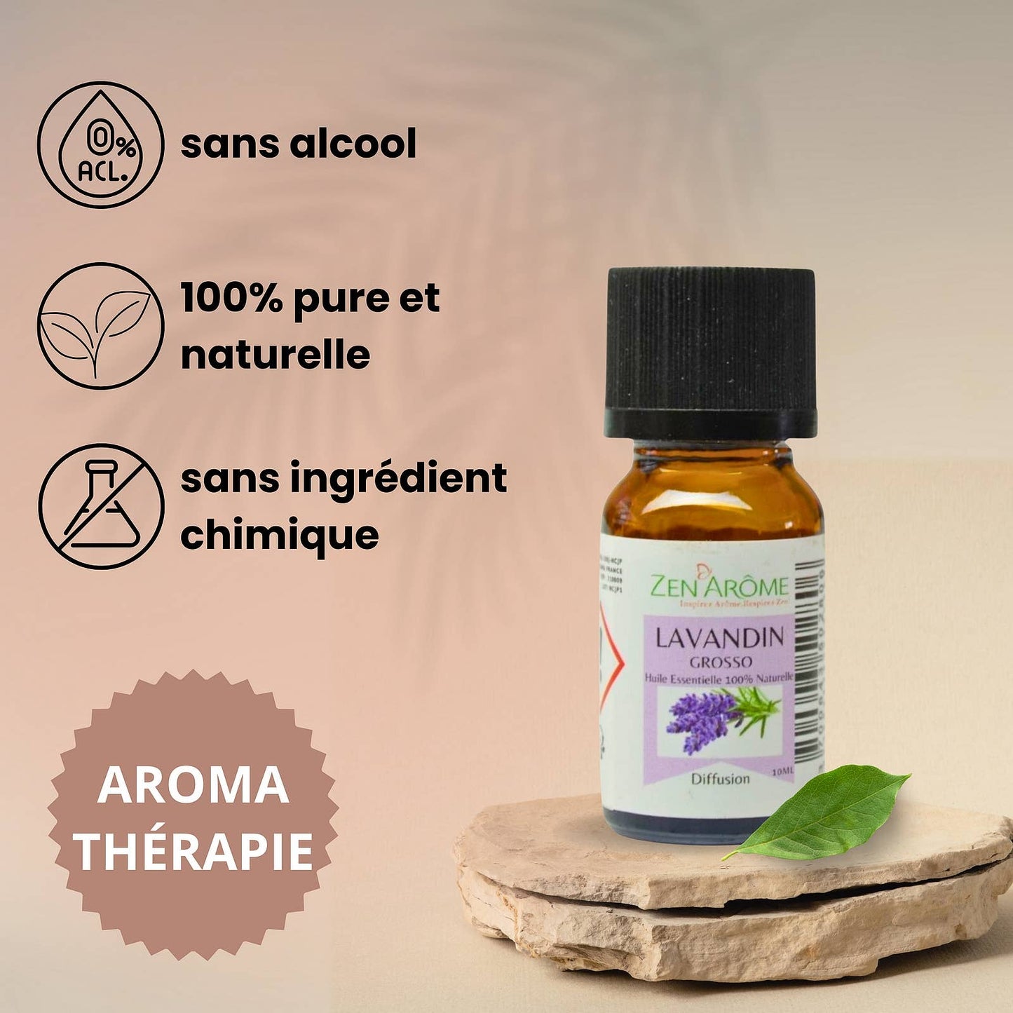 Huile Essentielle Lavandin Grosso - 100% Naturelle - 10ml