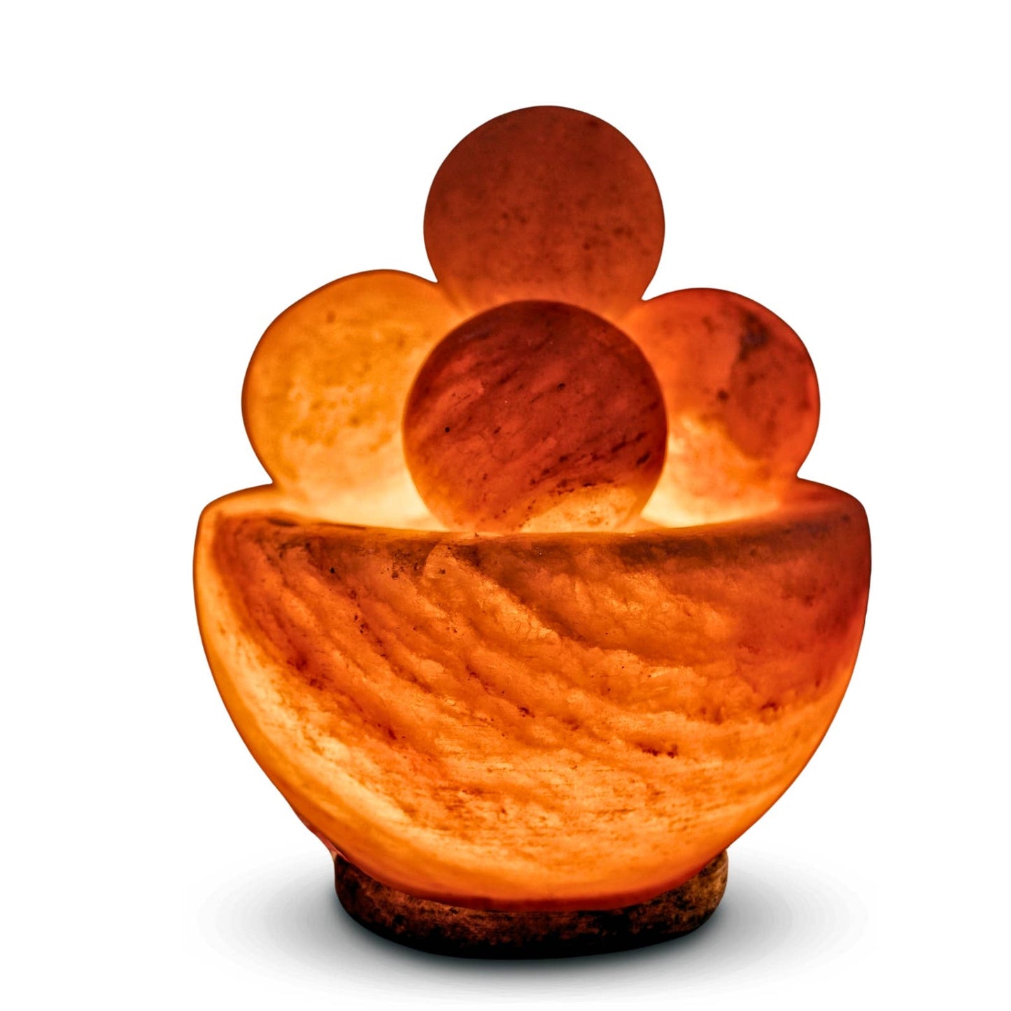 Lampe de Sel de l'Himalaya avec 4 boules de massage en sel