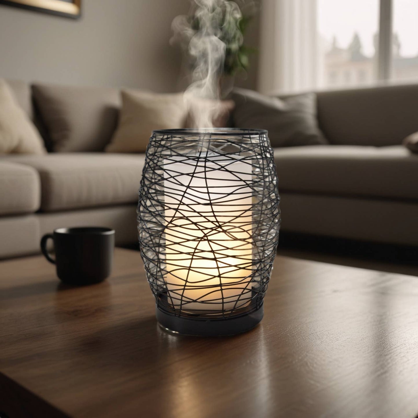 Diffuseur d'arôme Volupsia en Verre et Métal + Télécommande