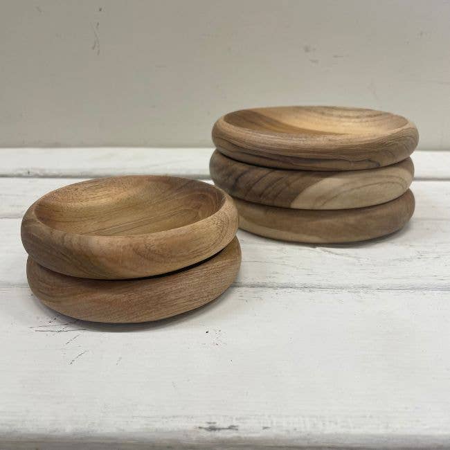 Petit  plateau Teck Bali 9 cm