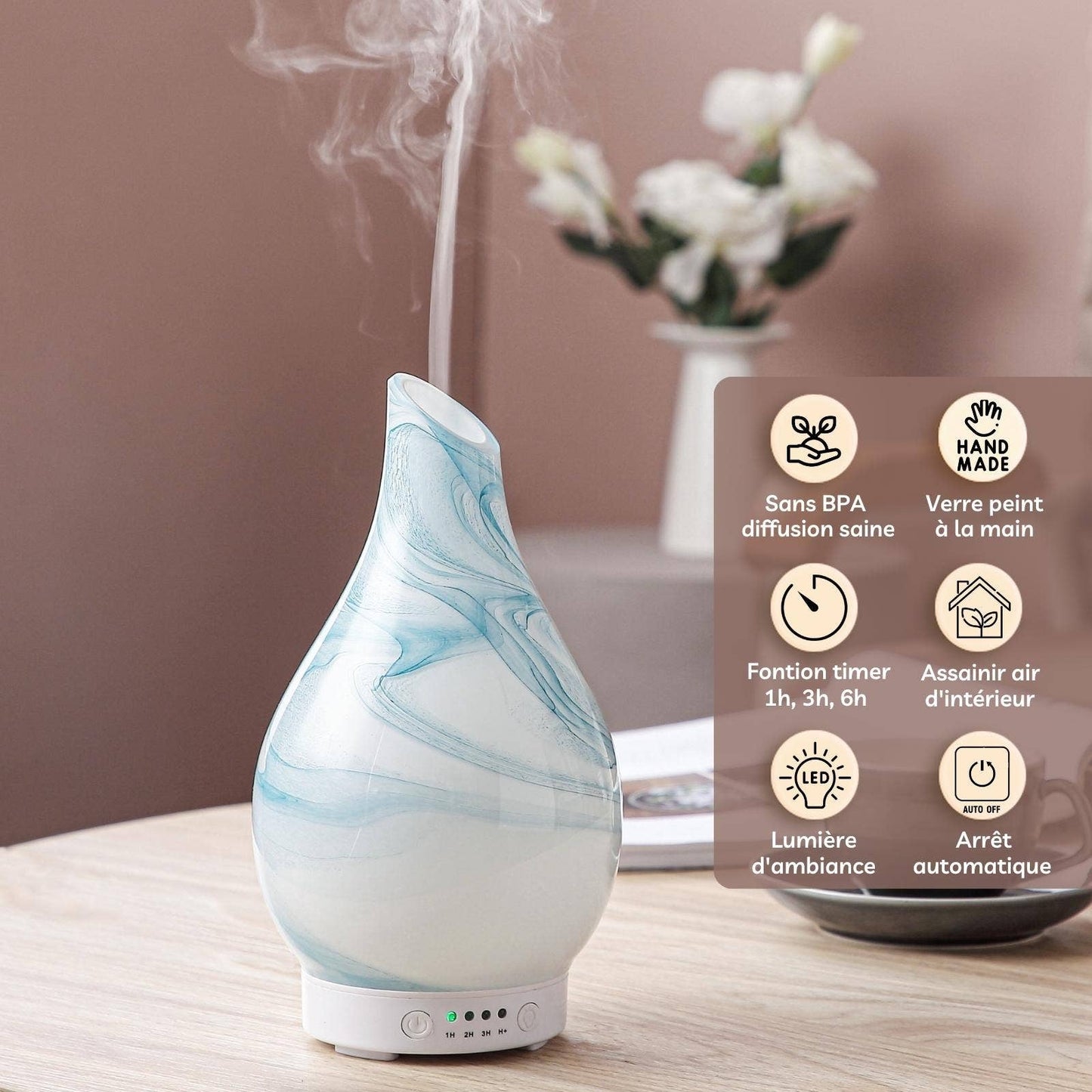Diffuseur YangTsé en Verre Parfum et Huile Essentielle
