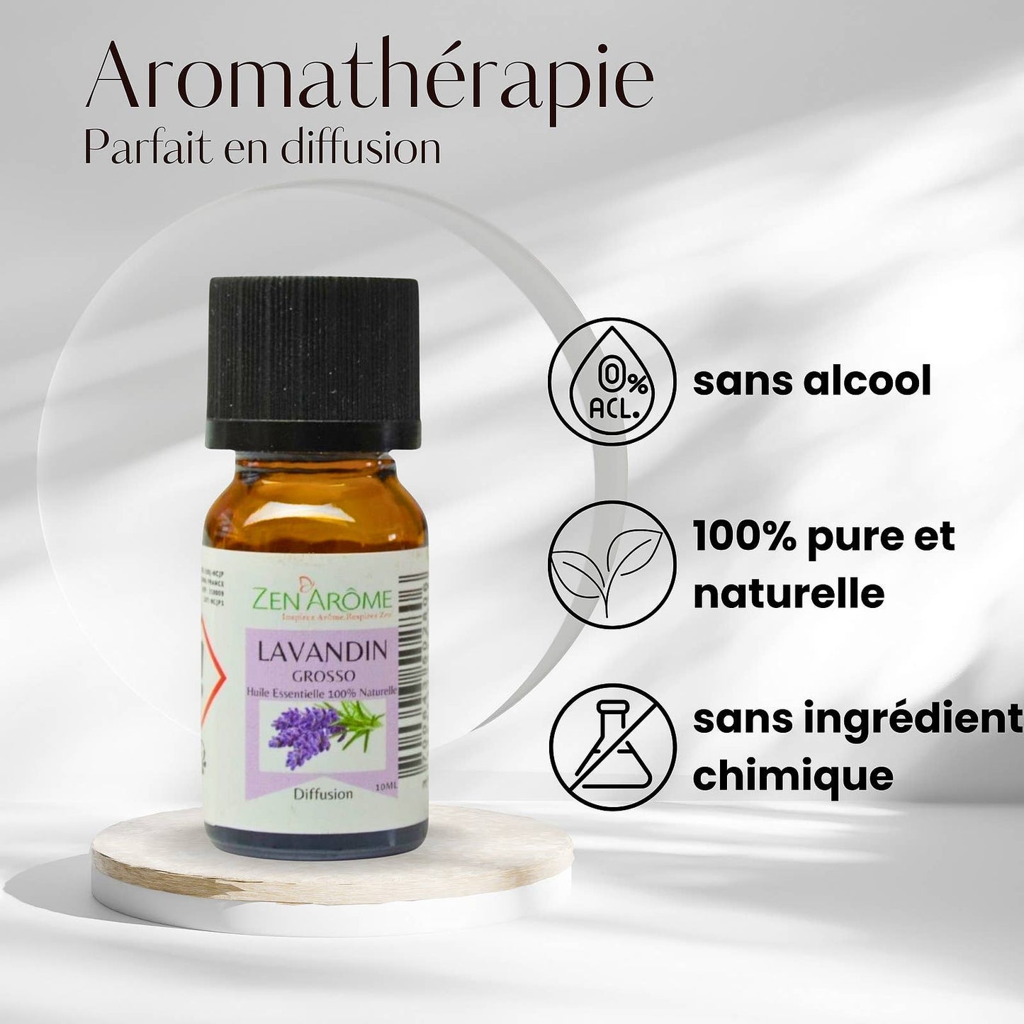 Huile Essentielle Lavandin Grosso - 100% Naturelle - 10ml