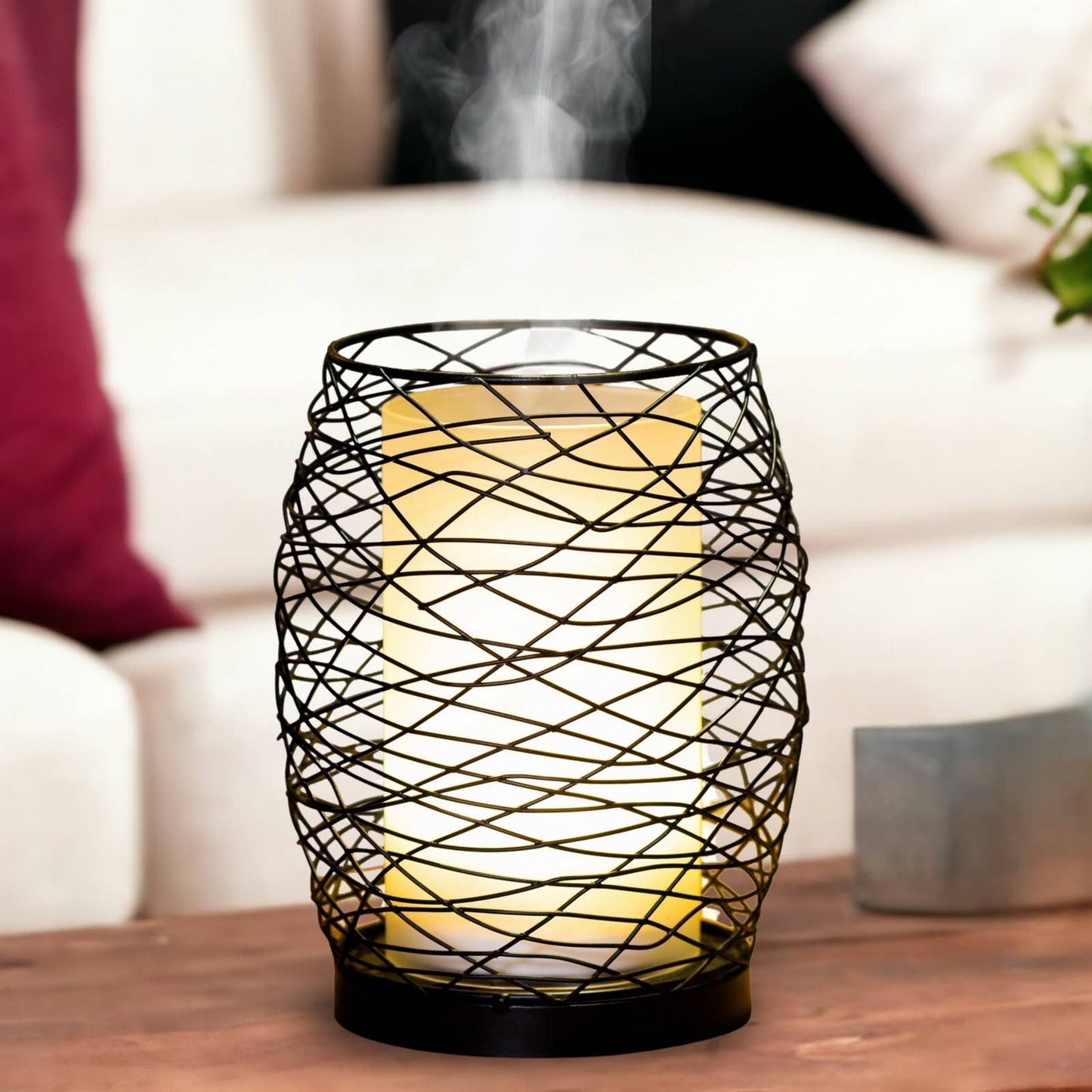 Diffuseur d'arôme Volupsia en Verre et Métal + Télécommande
