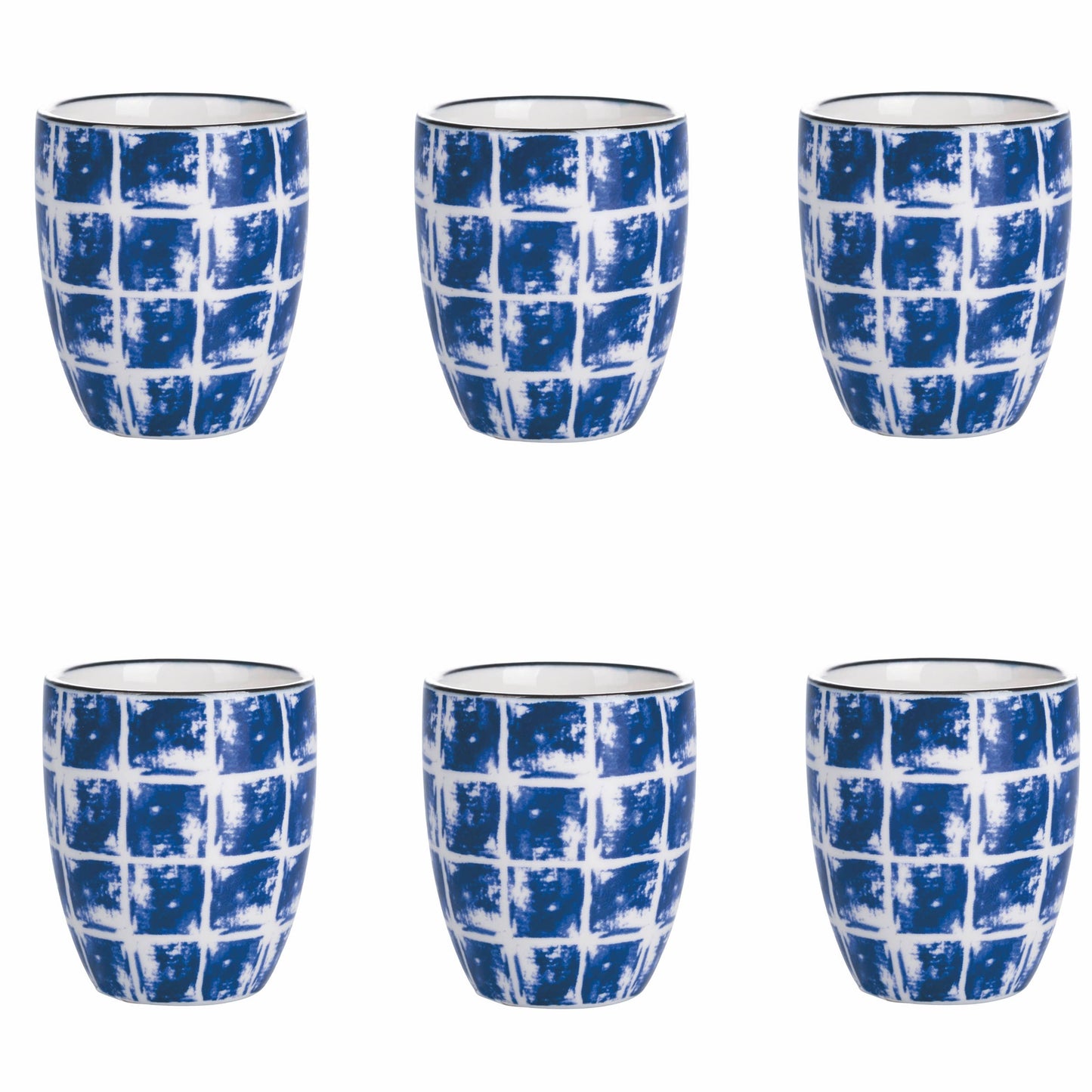 Ensemble de confusion 6 tasses à café 90ML Bleu A