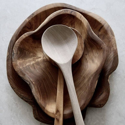 Assiettes en Teck pièces uniques et authentiques