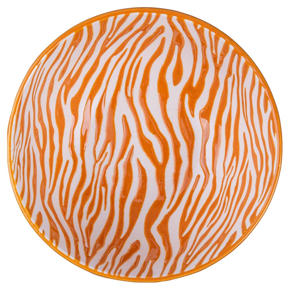 Bol Rond Reactive Orange – Élégance & Chaleur en Céramique