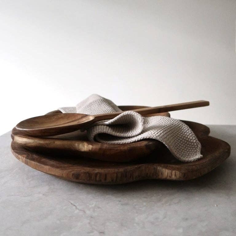 Assiettes en Teck pièces uniques et authentiques