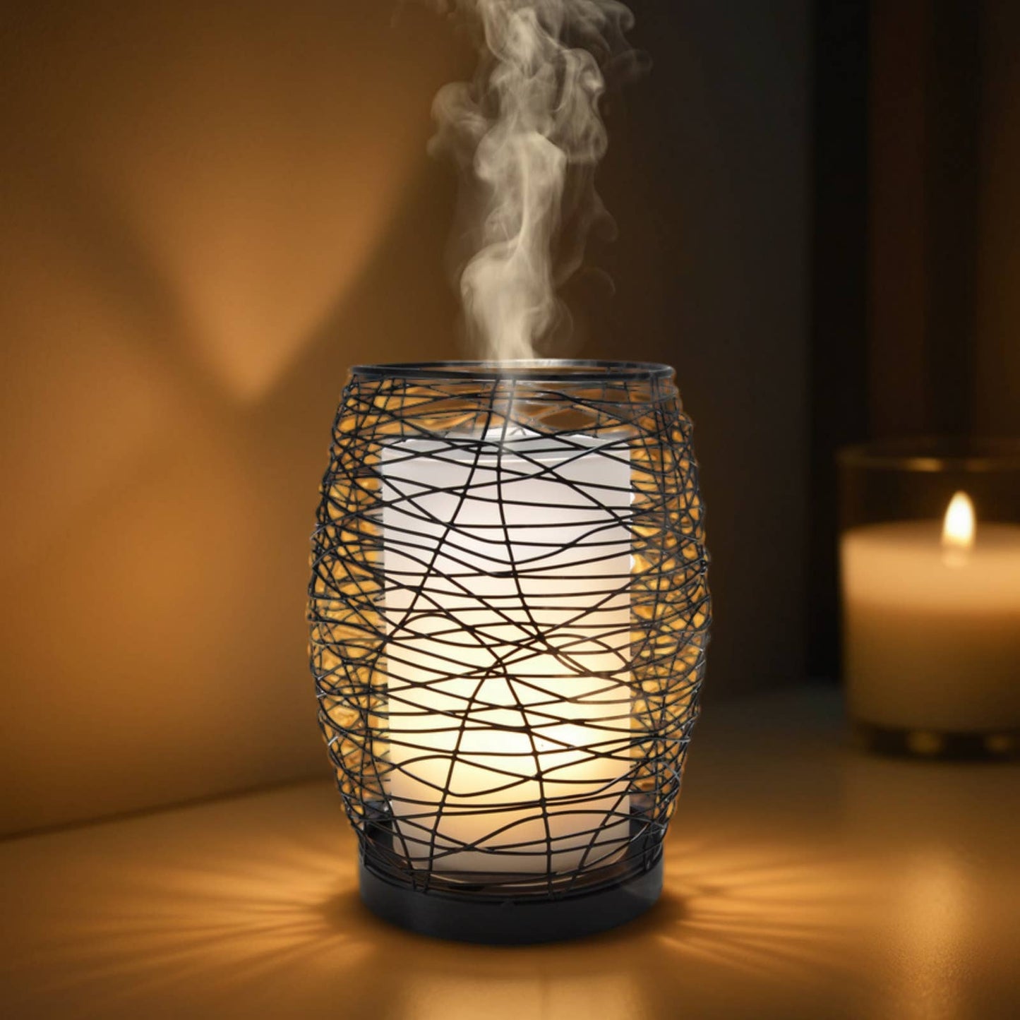 Diffuseur d'arôme Volupsia en Verre et Métal + Télécommande