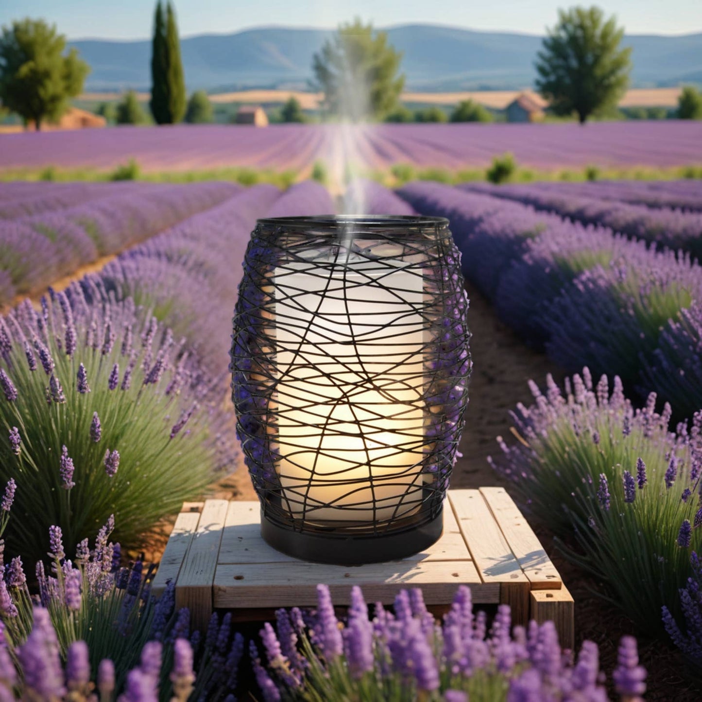 Diffuseur d'arôme Volupsia en Verre et Métal + Télécommande