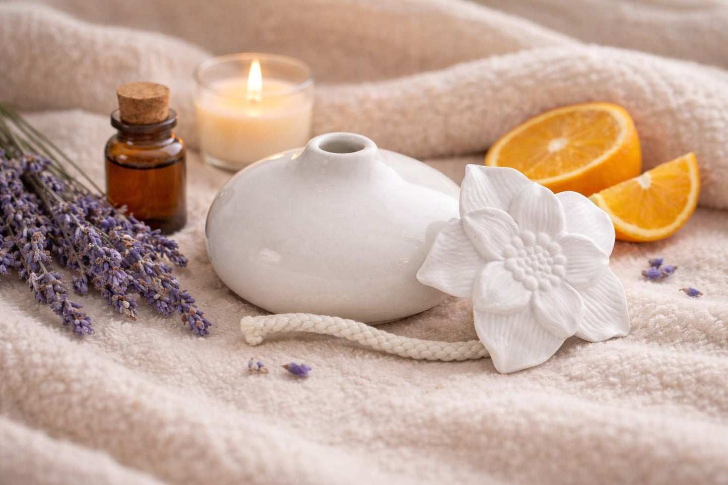 Diffuseur Parfum d'Ambiance par Capillarité Narcisse Blanc