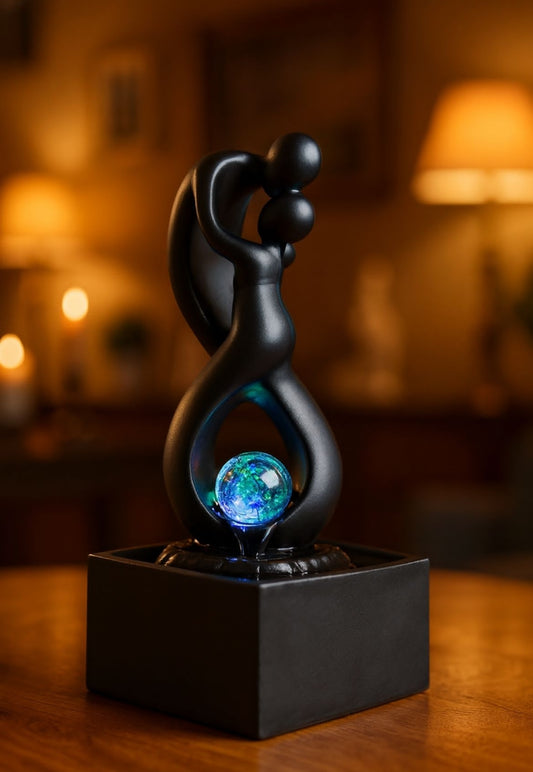 Fontaine d'Intérieur Moderne Amor Noir Idée Cadeau
