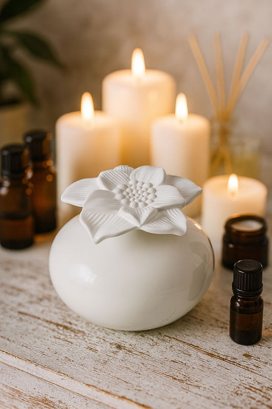 Diffuseur Parfum d'Ambiance par Capillarité Narcisse Blanc